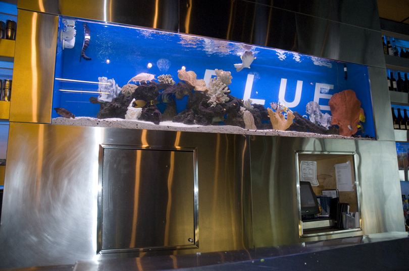 Saltwater aquarium installation